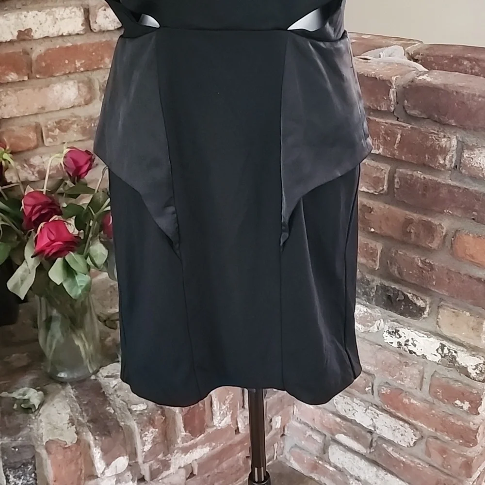 Marciano Black Peplum Backless Dress - Picture 3 of 8